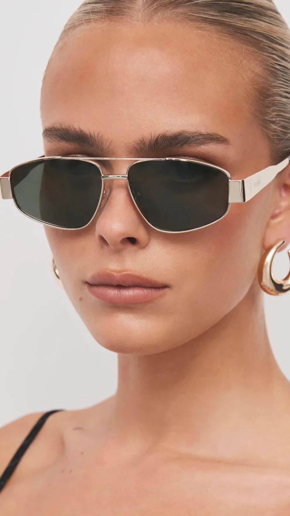 The Earle Sunglasses - Gold / Green