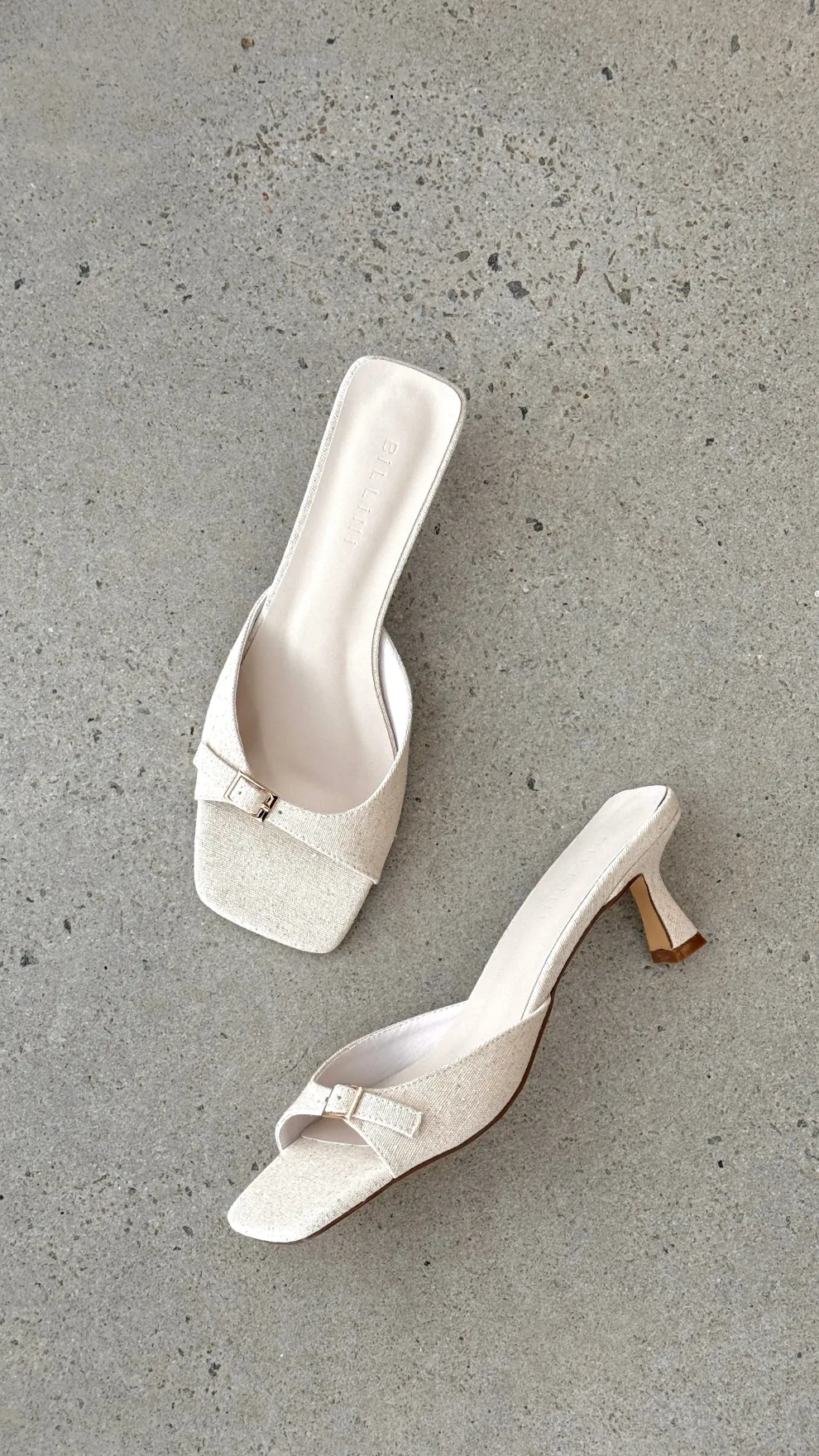 Tilden Heel - Wheat Linen