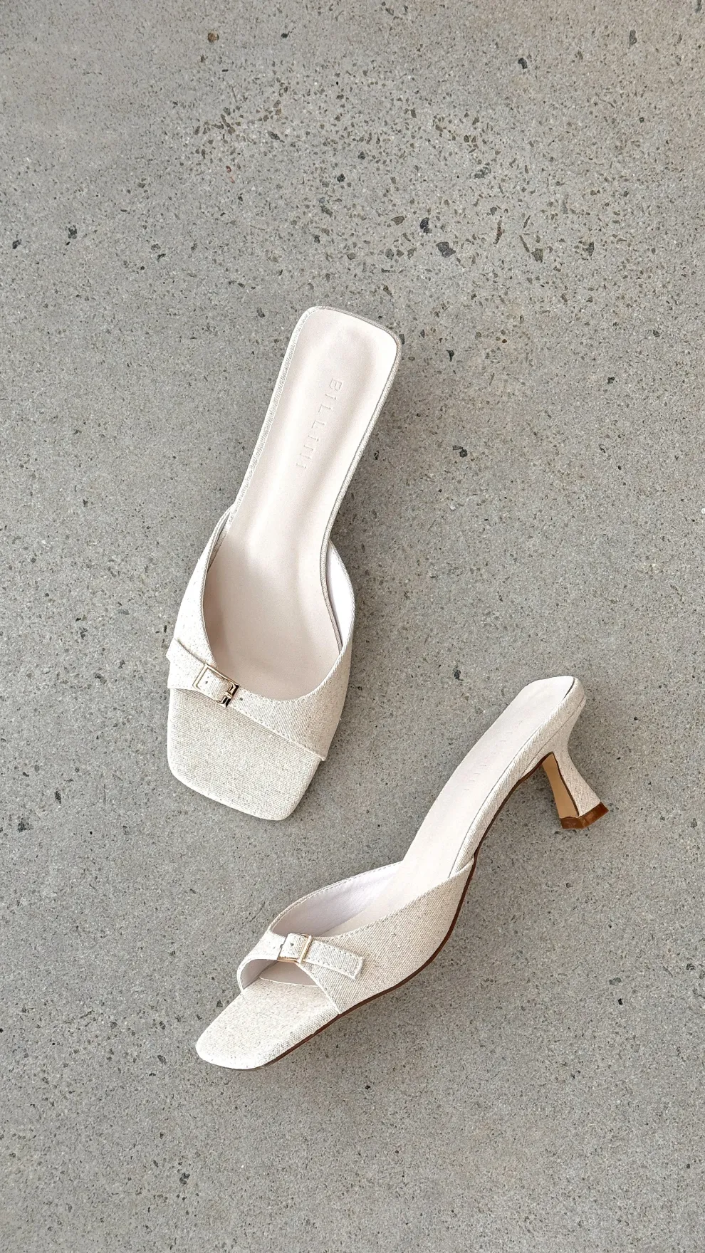 Tilden Heel - Wheat Linen