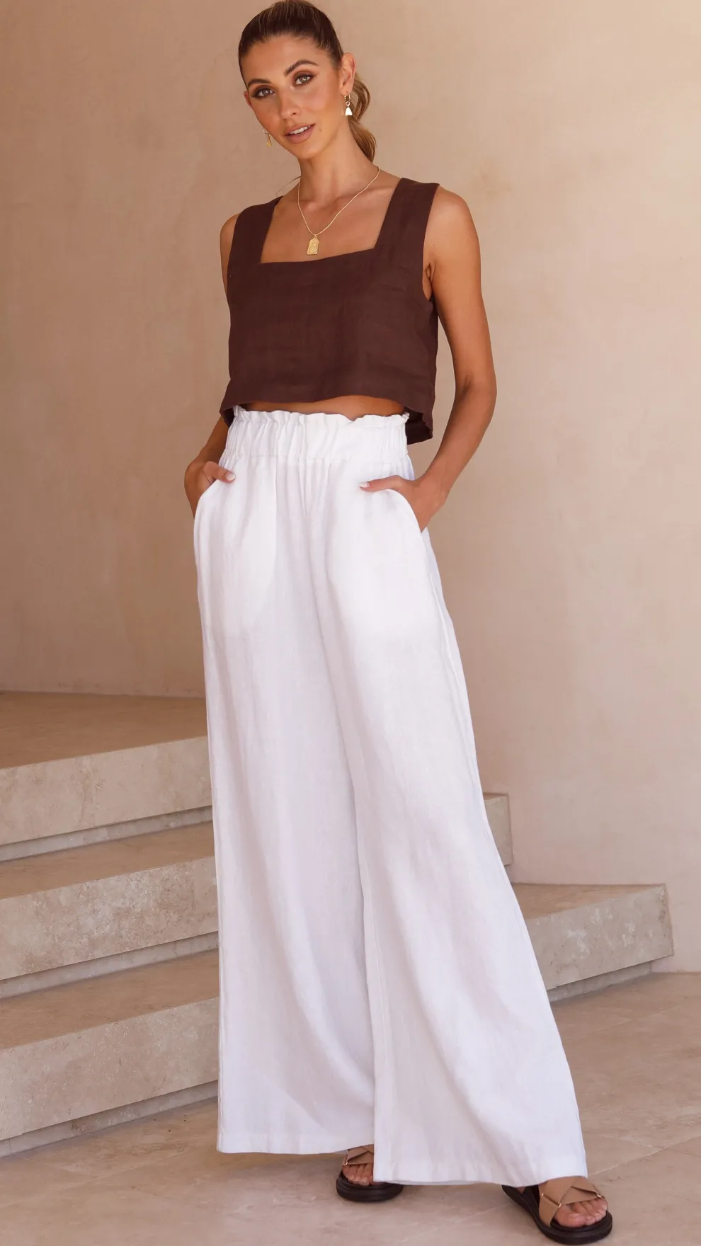 Tillie Crop Top - Chocolate