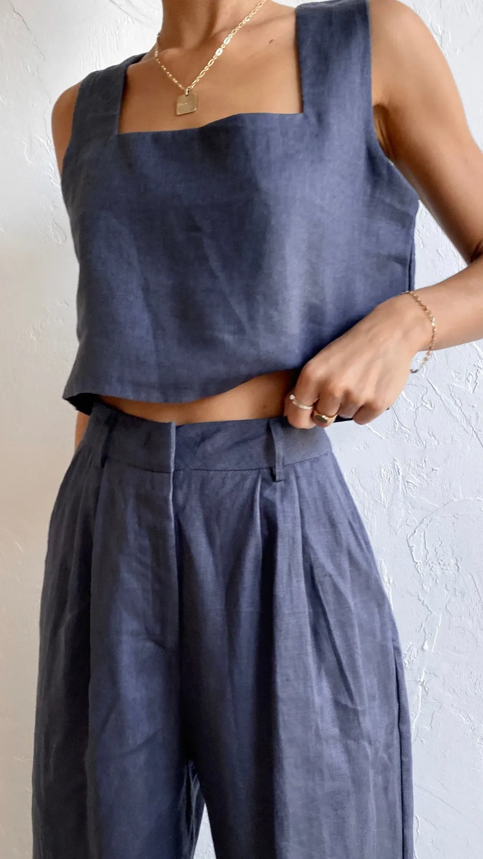 Tillie Crop Top - Ink