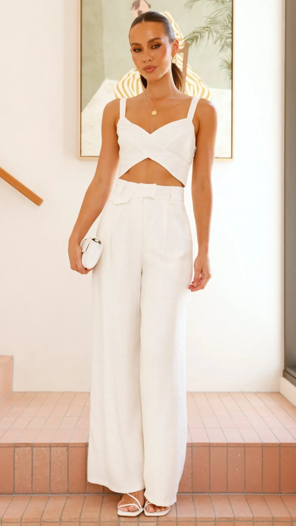 Toni Crop Top - Stone