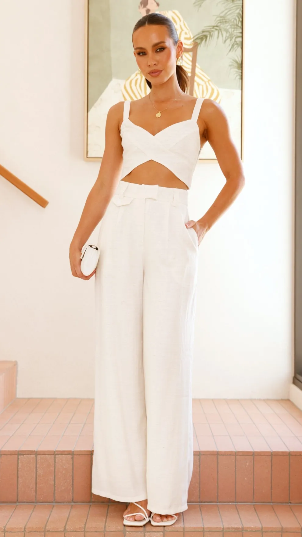 Toni Crop Top - Stone