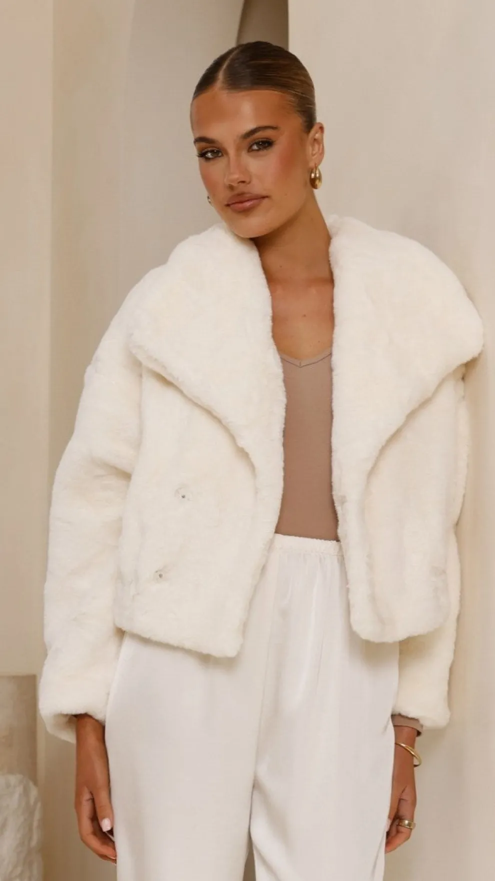 Tulum Crop Jacket - White