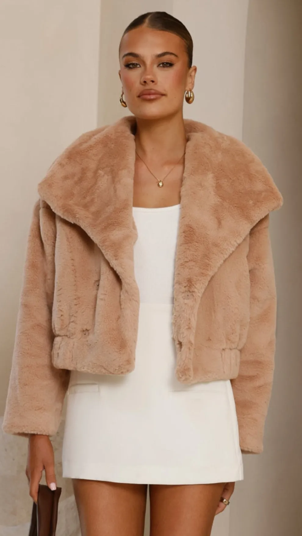 Tulum Crop Jacket - Camel