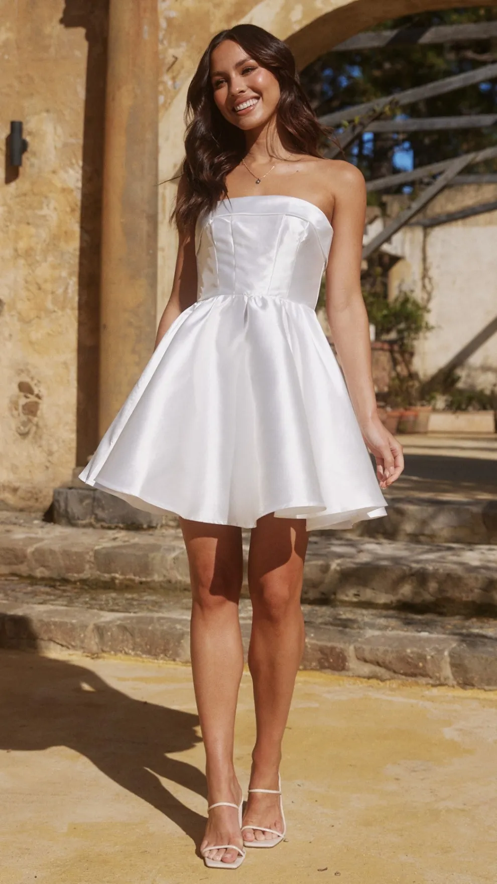 Valentina Mini Dress - White