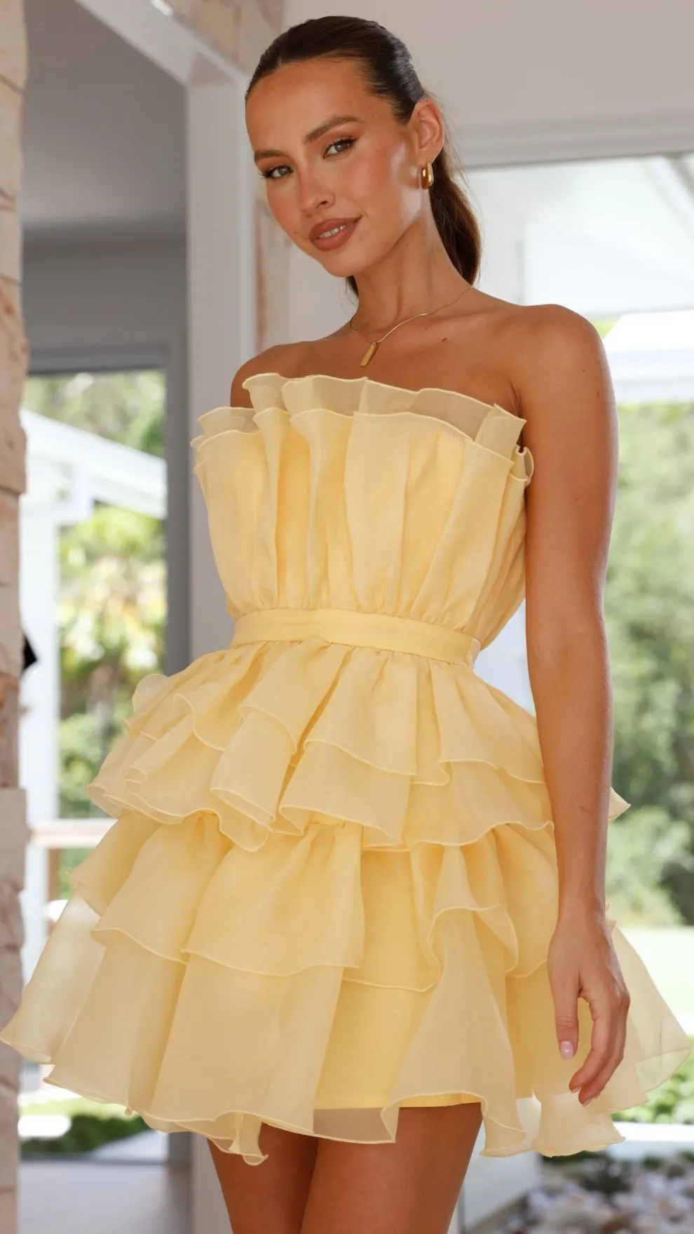 Vallerina Mini Dress - Yellow