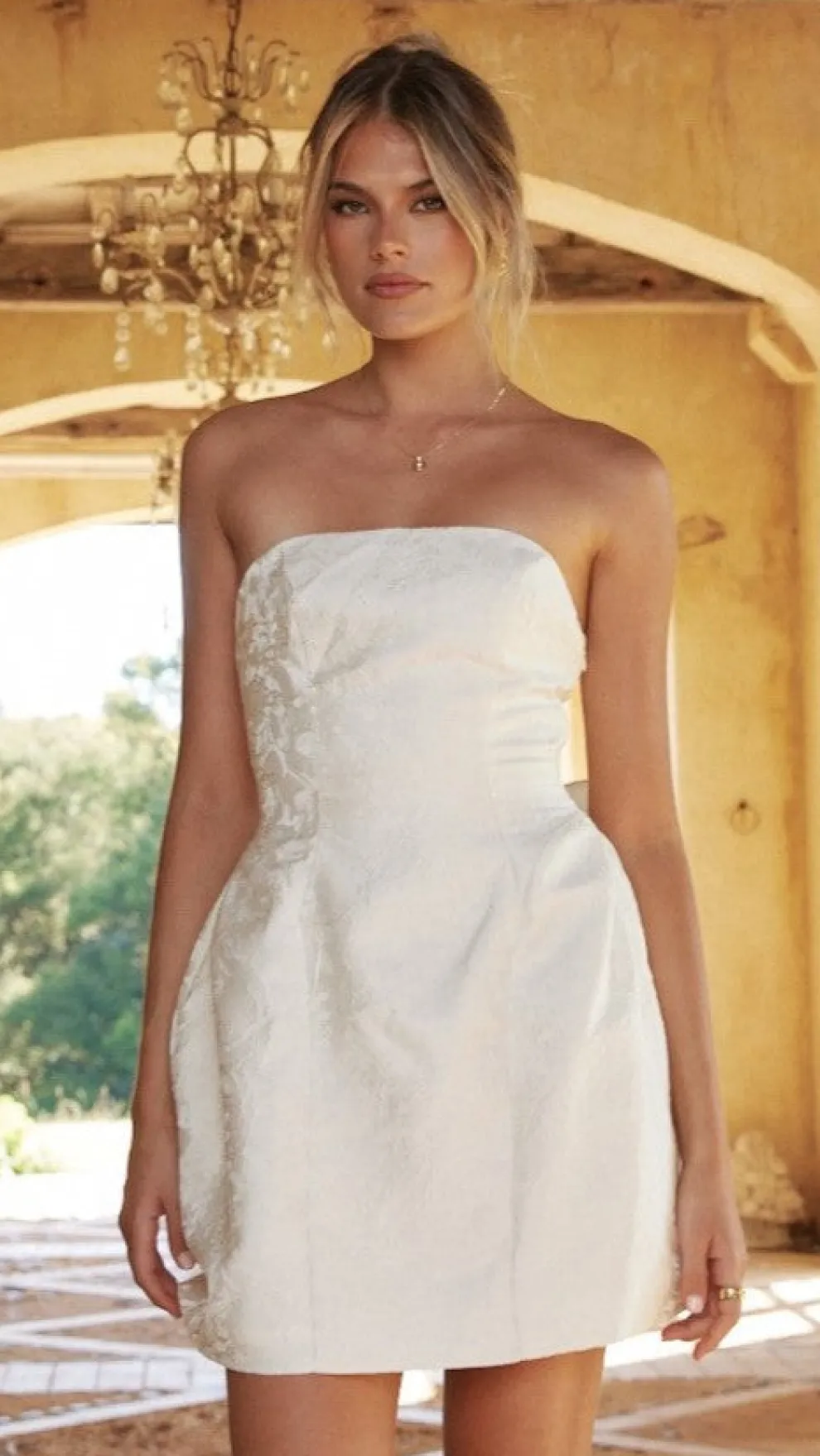 Vandana Mini Dress - Cream