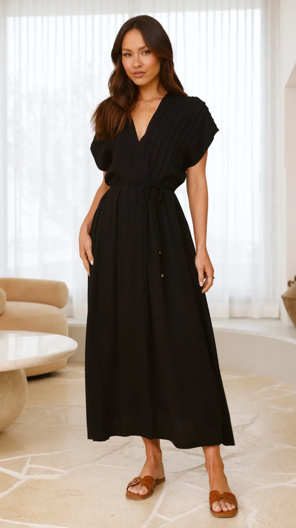 Velia Maxi Dress - Black
