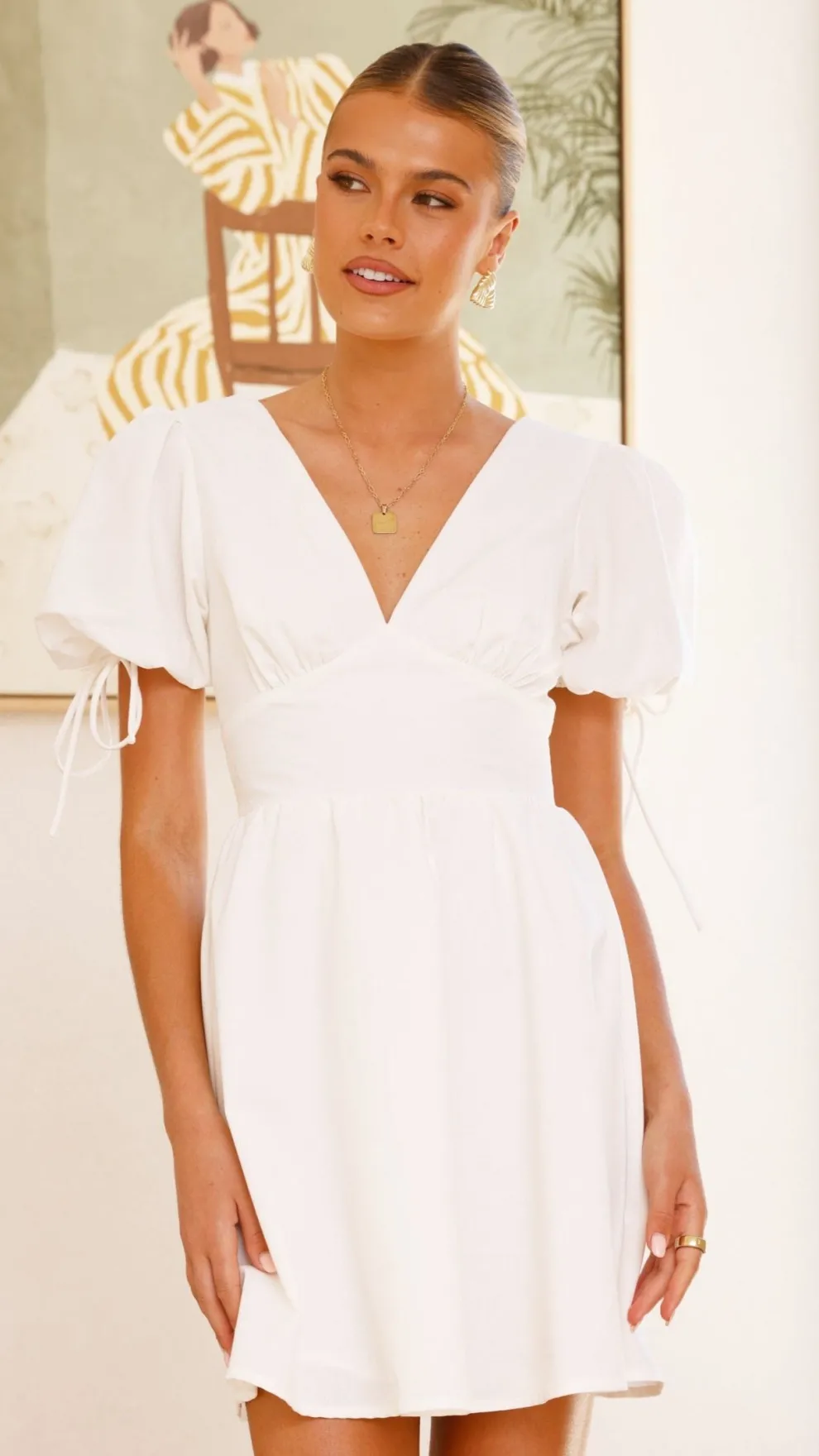 Verve Mini Dress - White