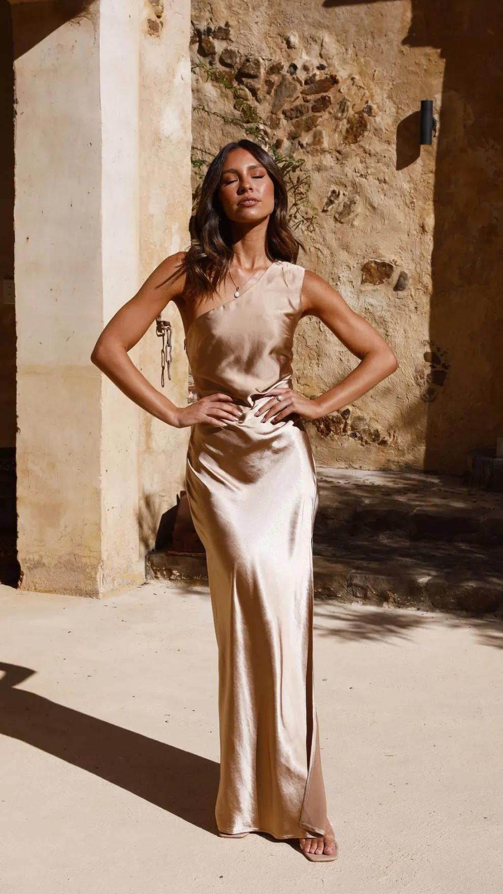 Victoria Maxi Dress - Gold