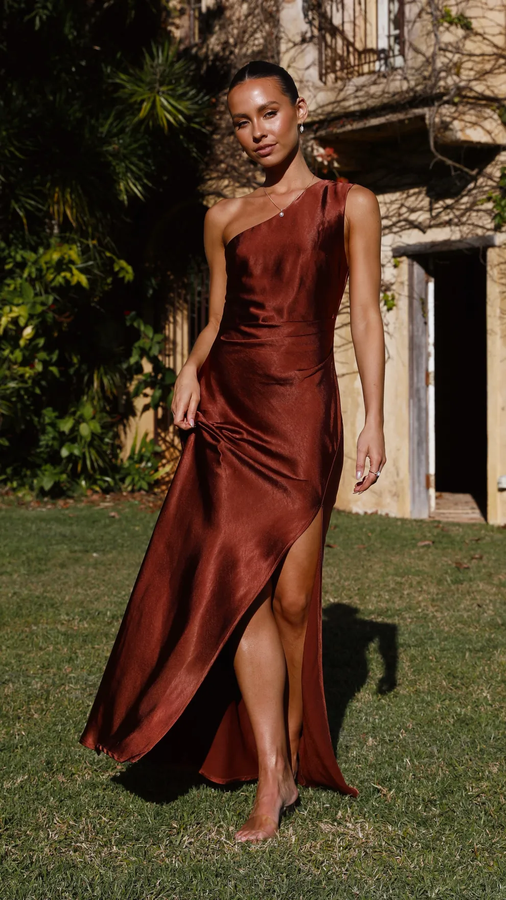 Victoria Maxi Dress - Rust