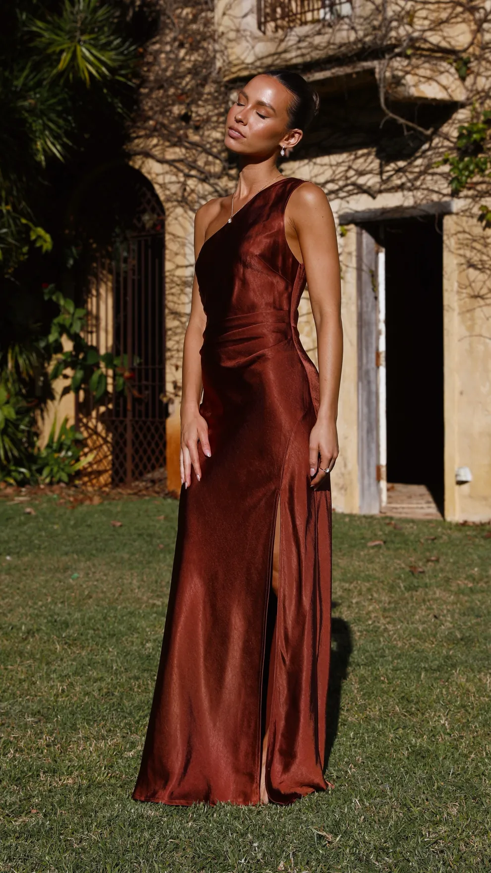 Victoria Maxi Dress - Rust