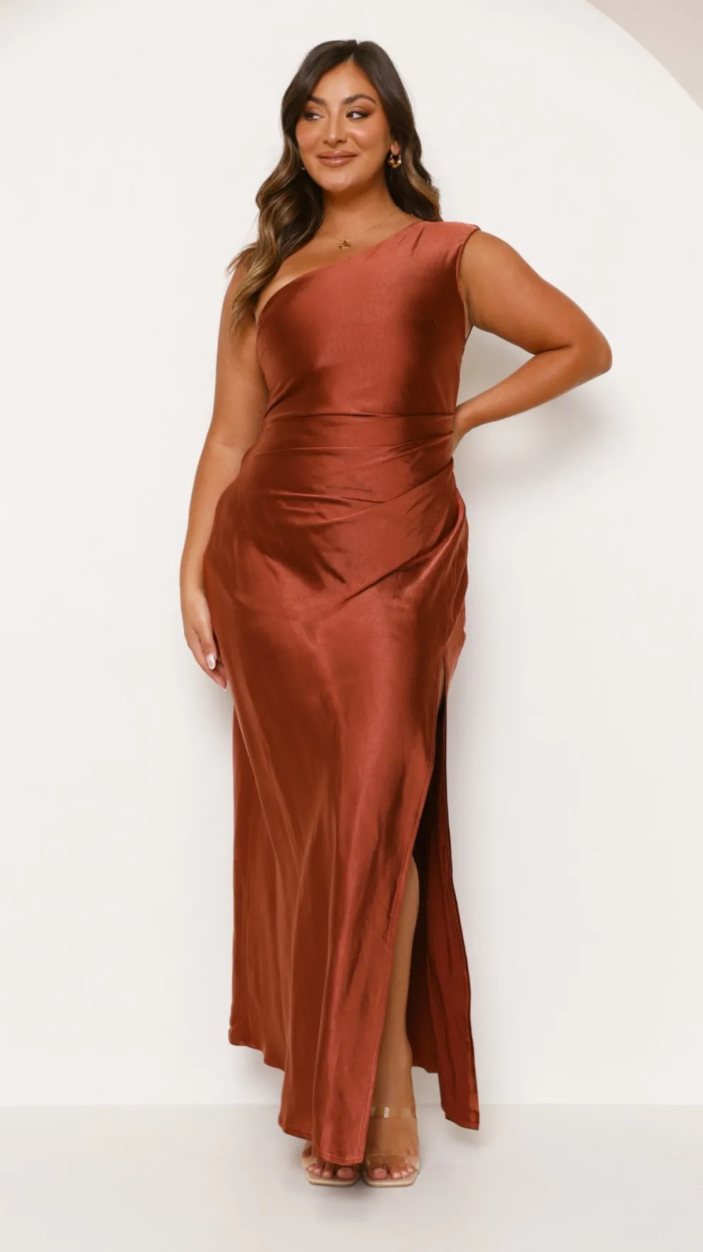Victoria Maxi Dress - Rust
