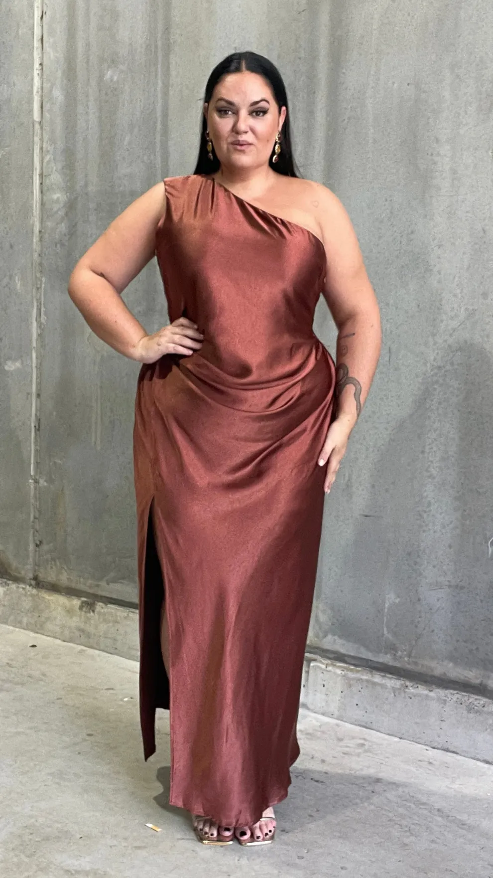 Victoria Maxi Dress - Rust