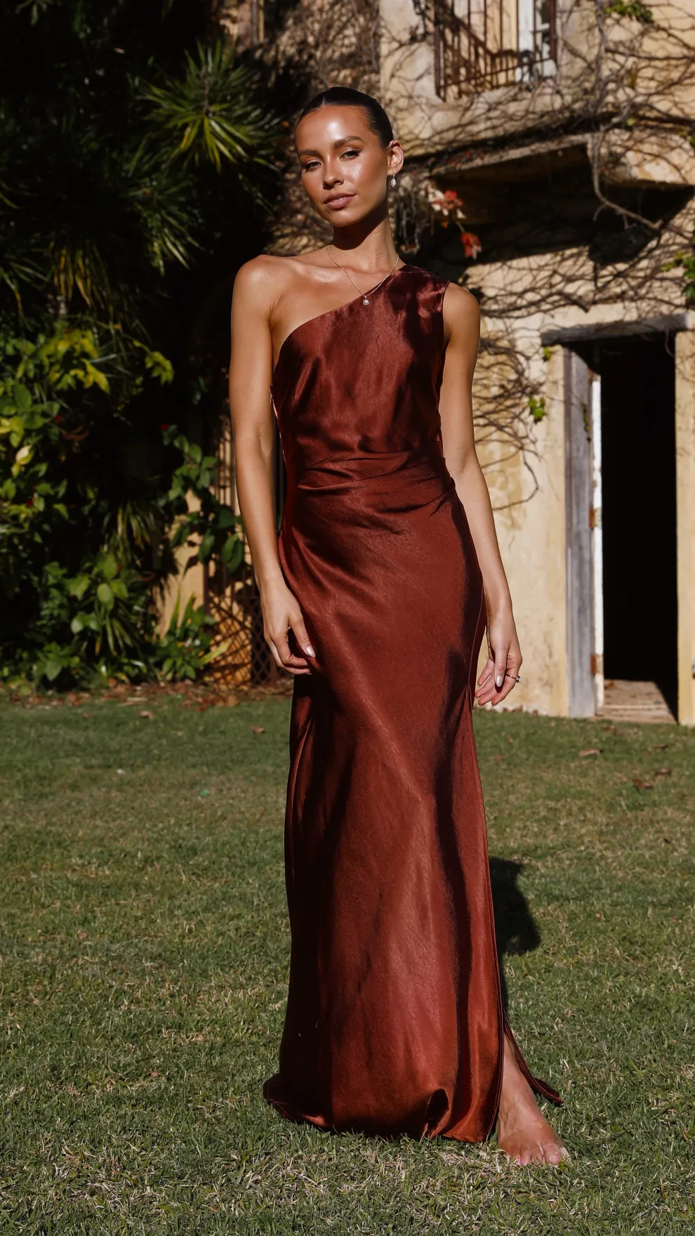 Victoria Maxi Dress - Rust