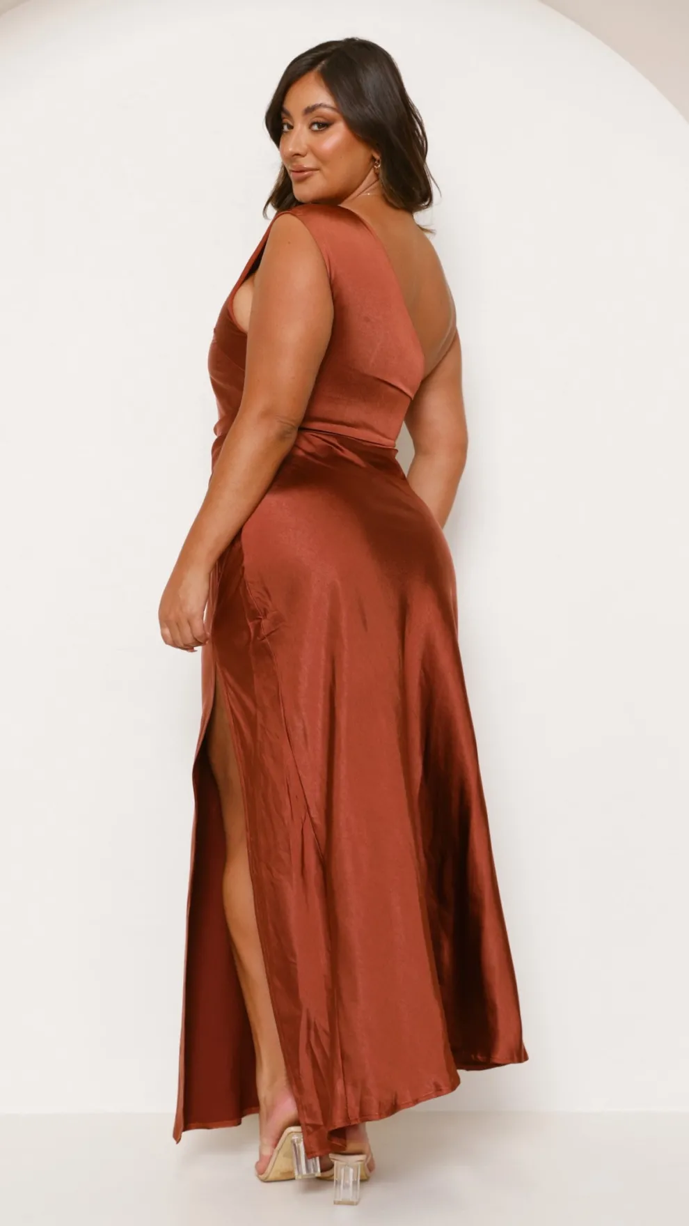 Victoria Maxi Dress - Rust