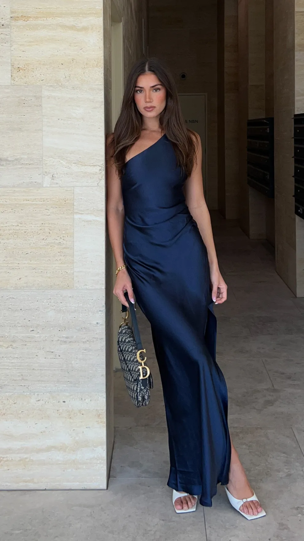 Victoria Maxi Dress - Navy