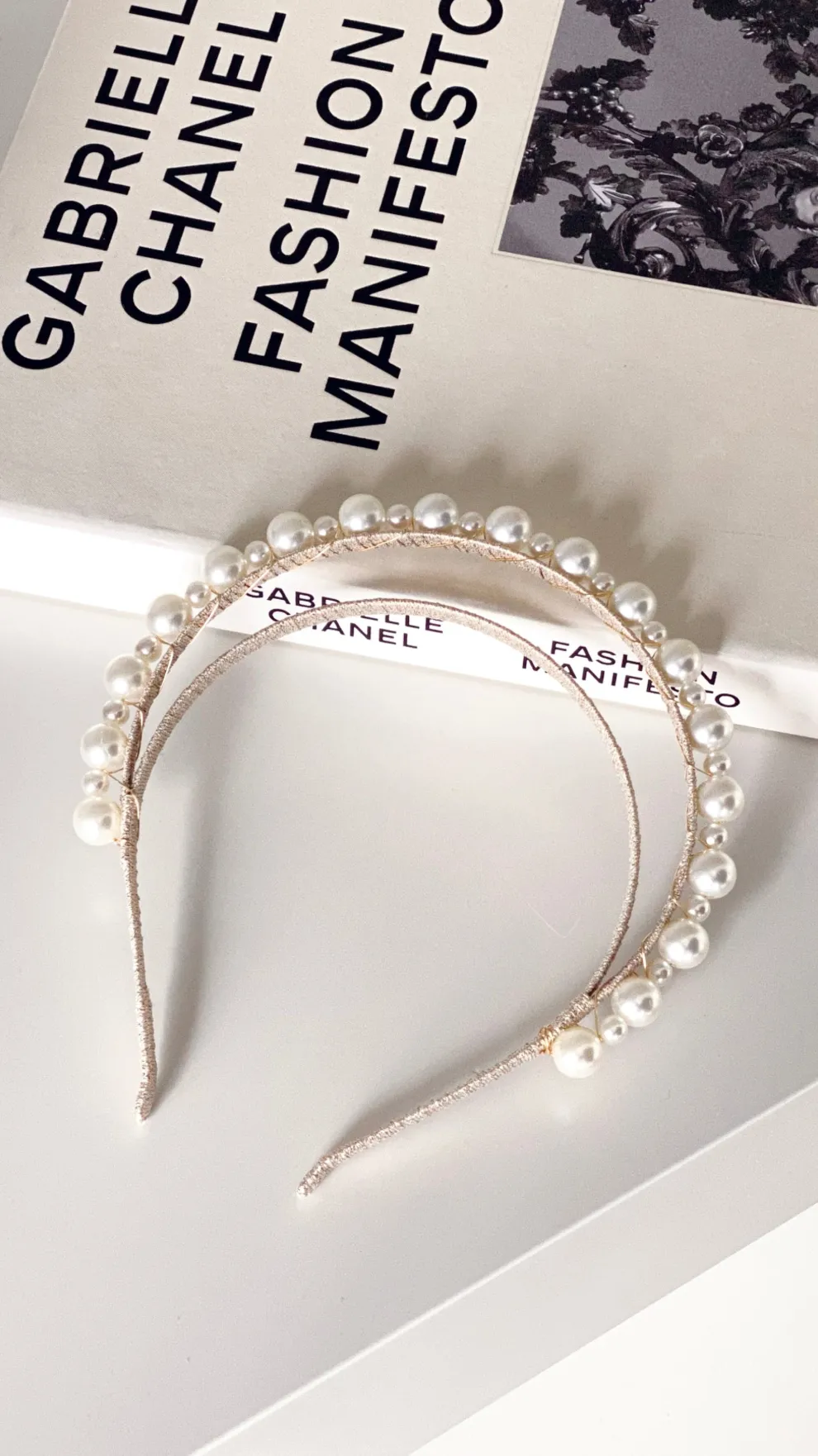 Whitney Headpiece - Gold/Pearl