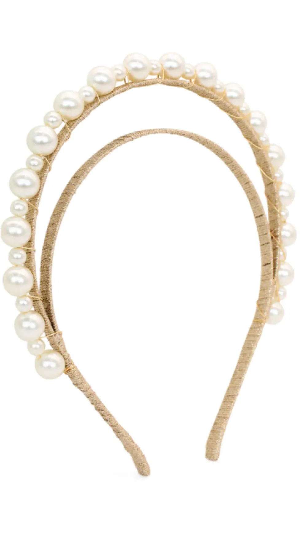 Whitney Headpiece - Gold/Pearl