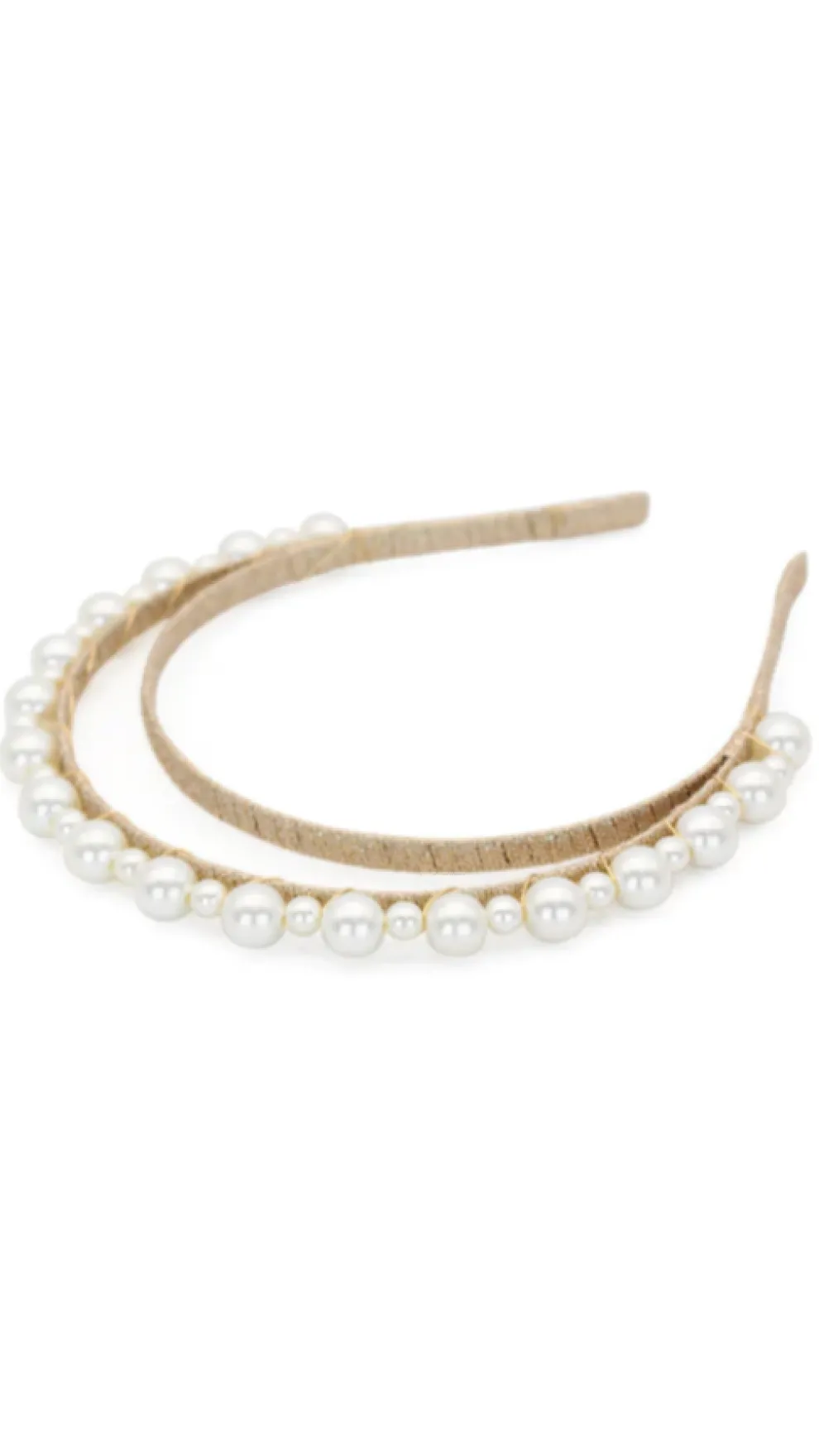 Whitney Headpiece - Gold/Pearl