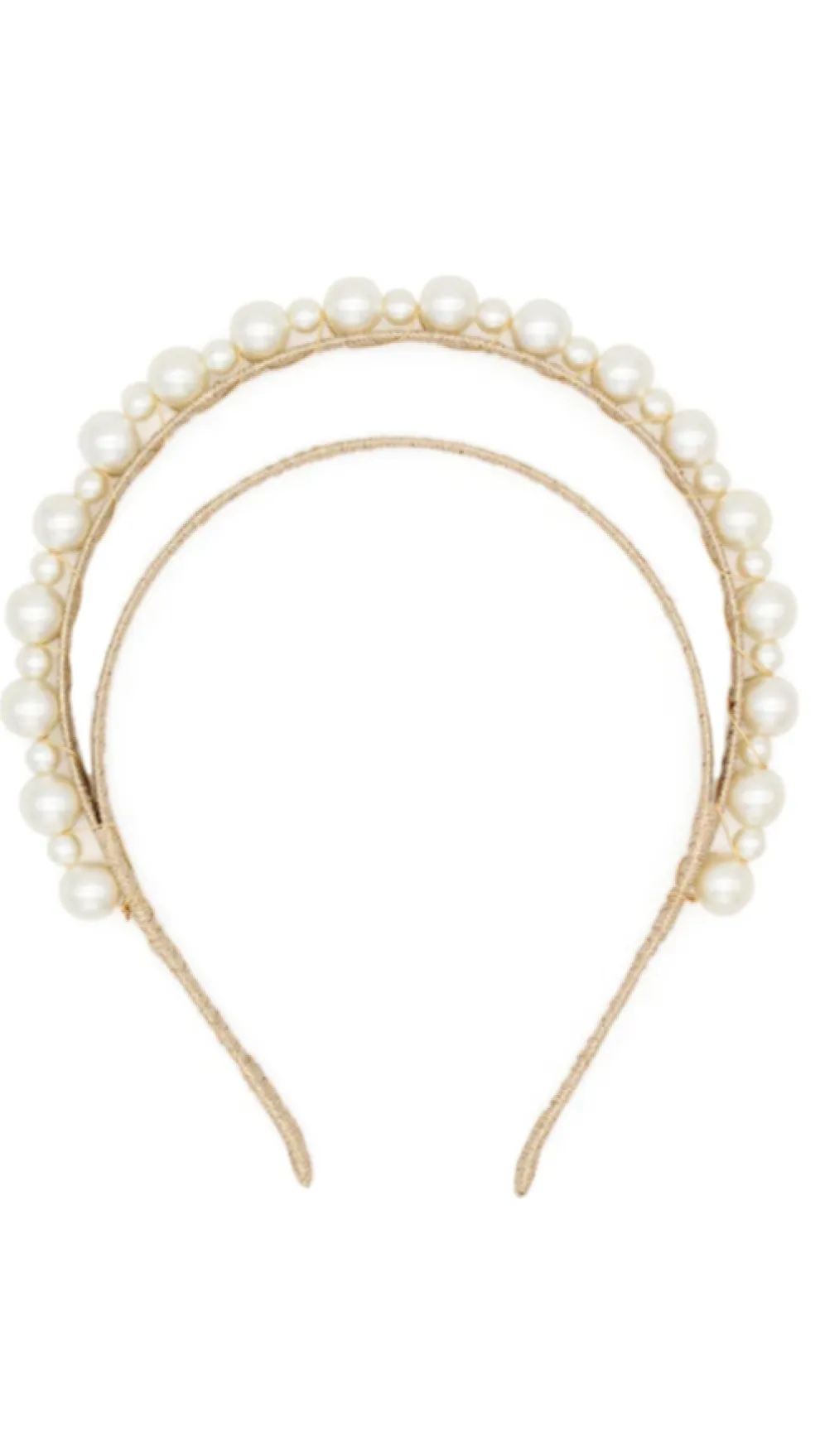 Whitney Headpiece - Gold/Pearl