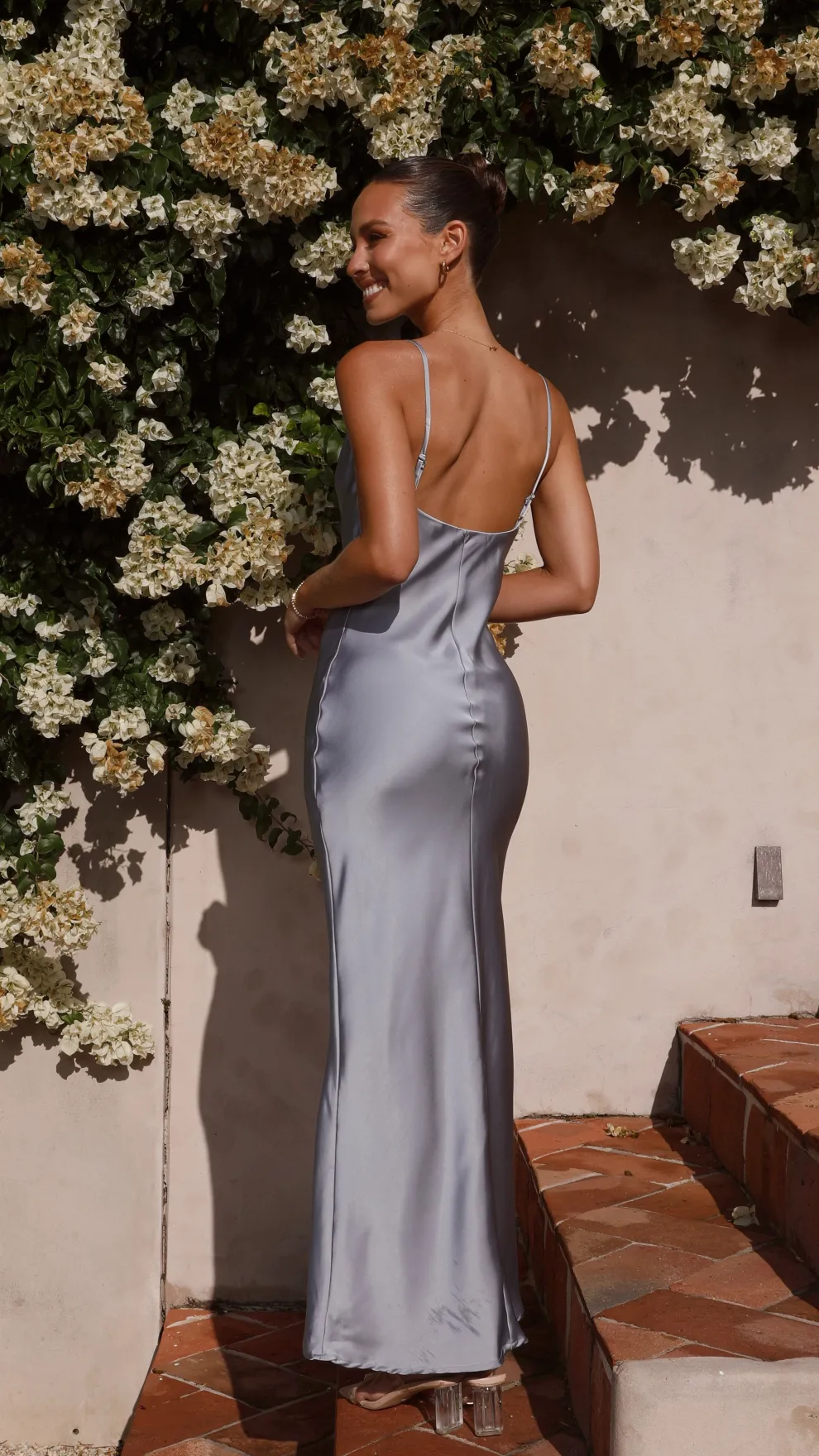 Willow Maxi Dress - Steel Blue