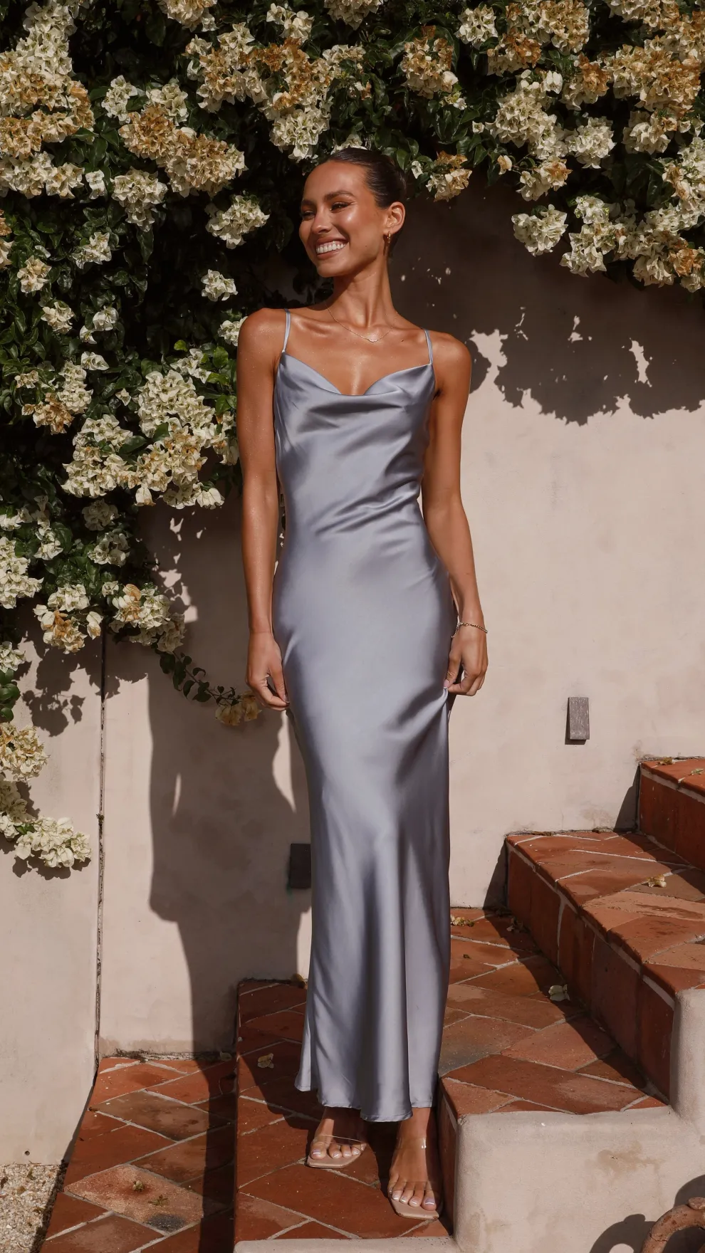 Willow Maxi Dress - Steel Blue