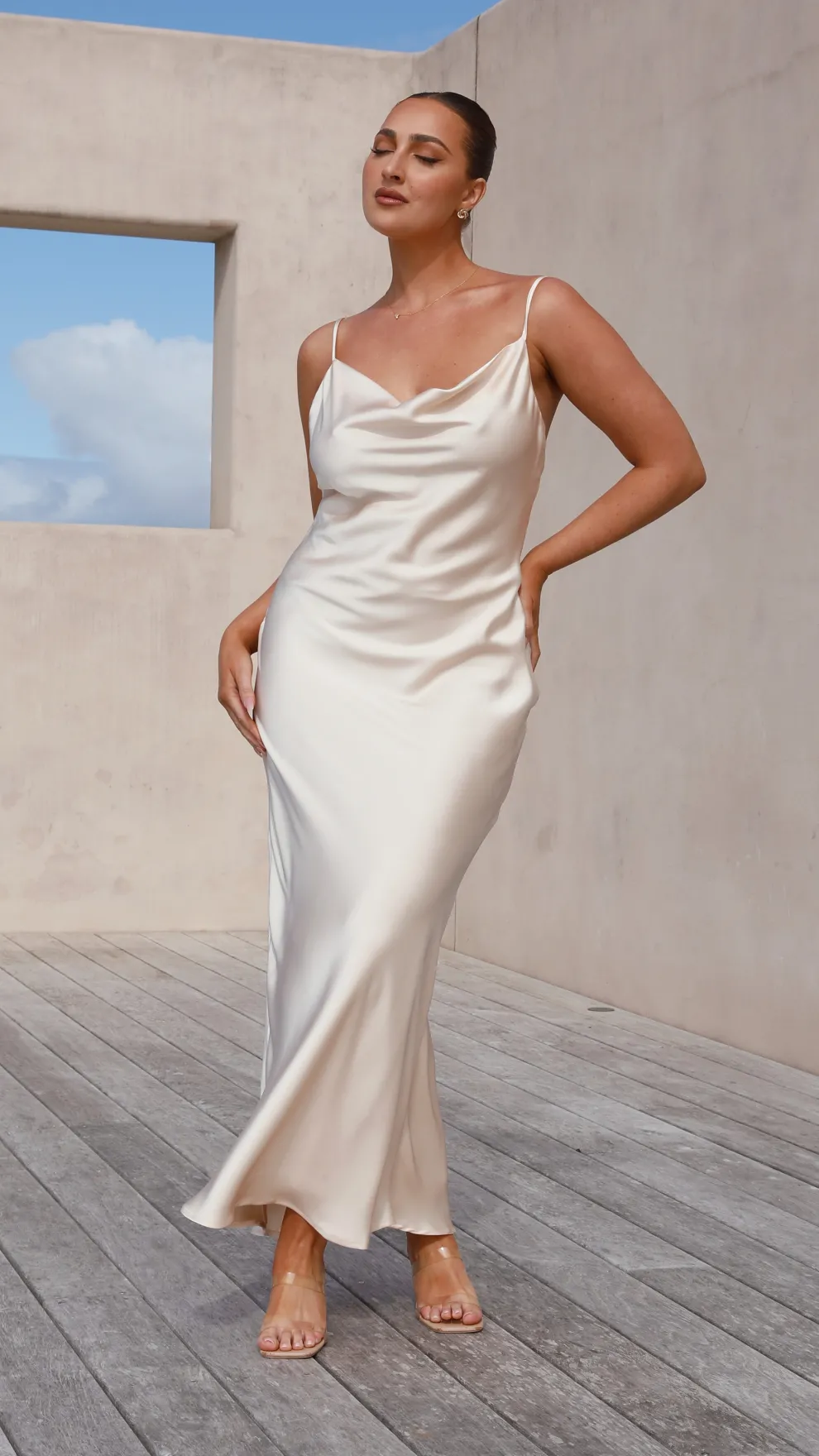 Willow Maxi Dress - Champagne