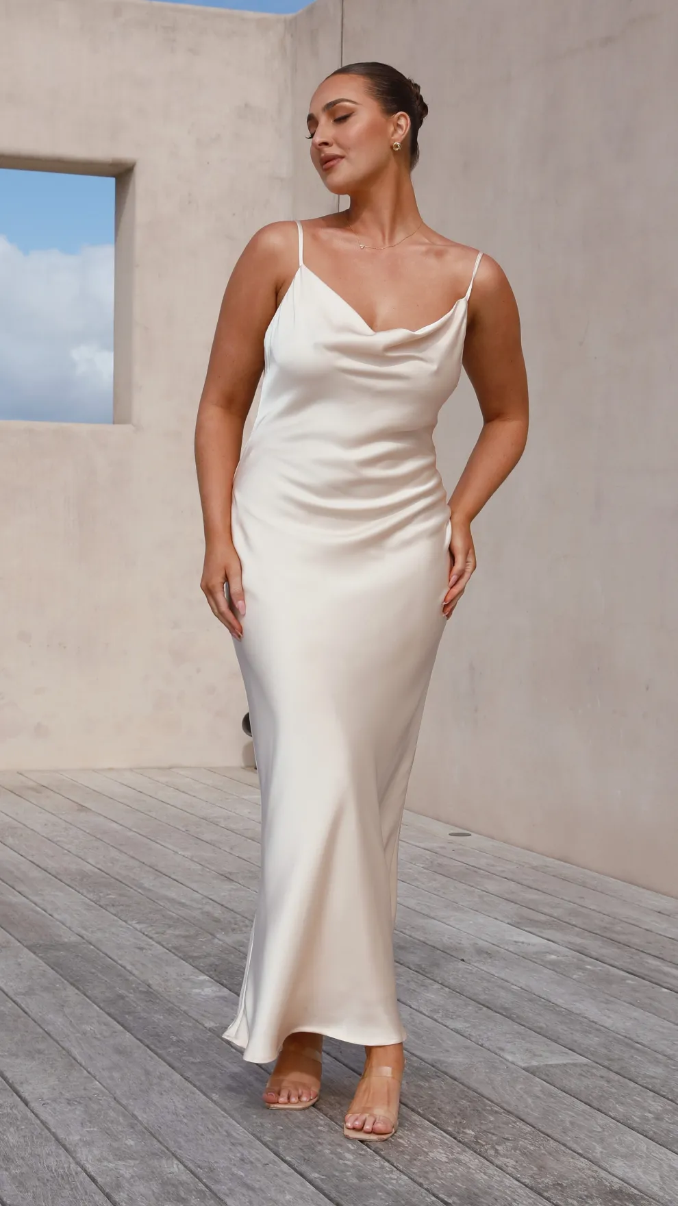 Willow Maxi Dress - Champagne