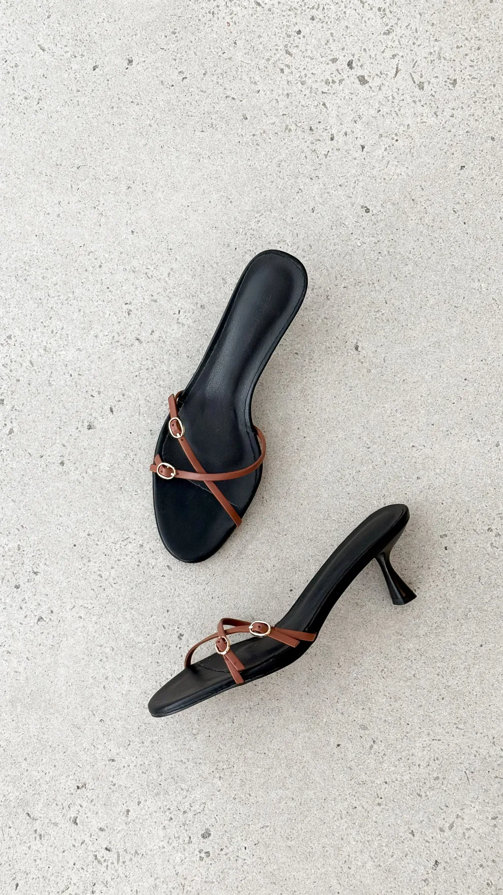 Wyler Heel - Black / Tan