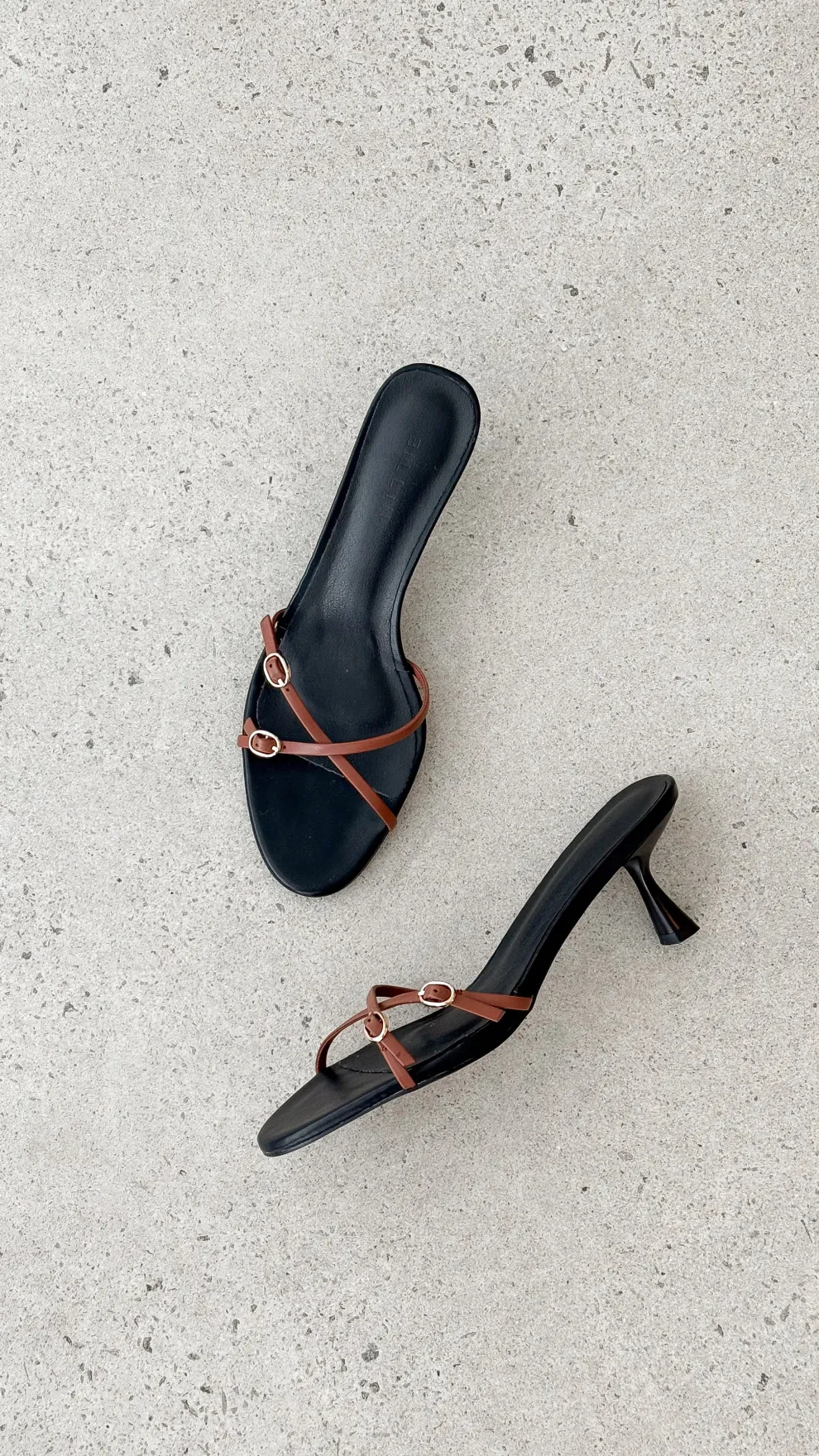 Wyler Heel - Black / Tan