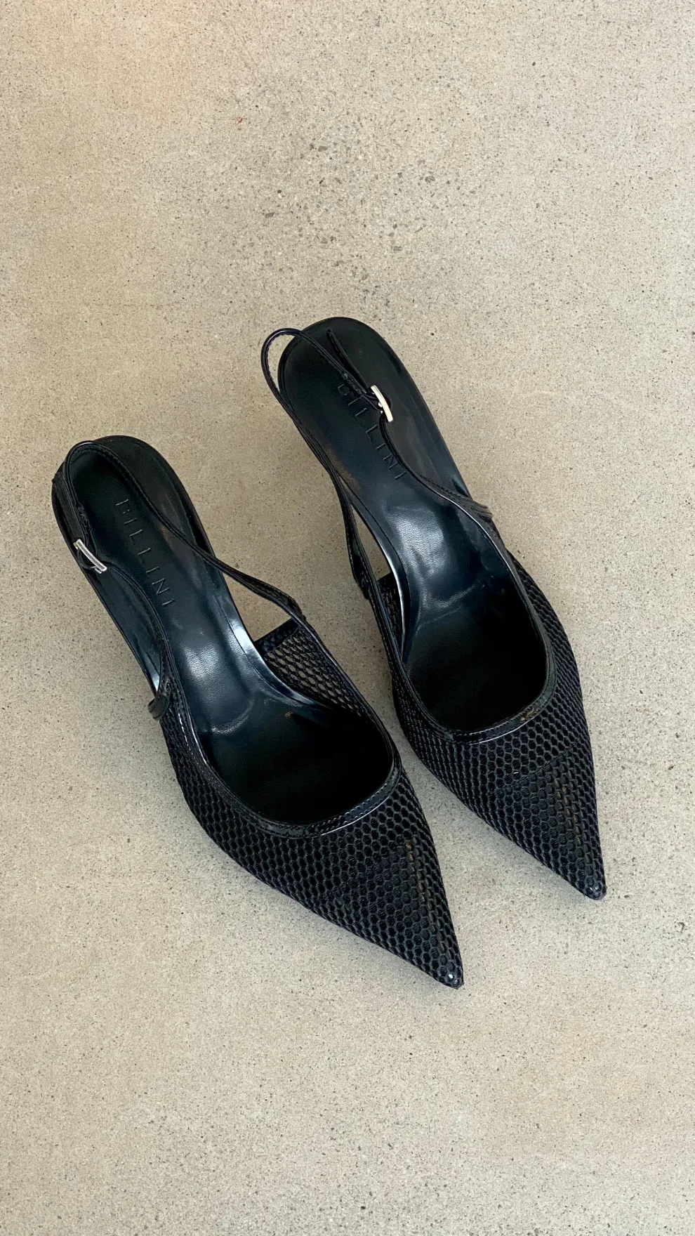 Xahia Heel - Black Net Mesh