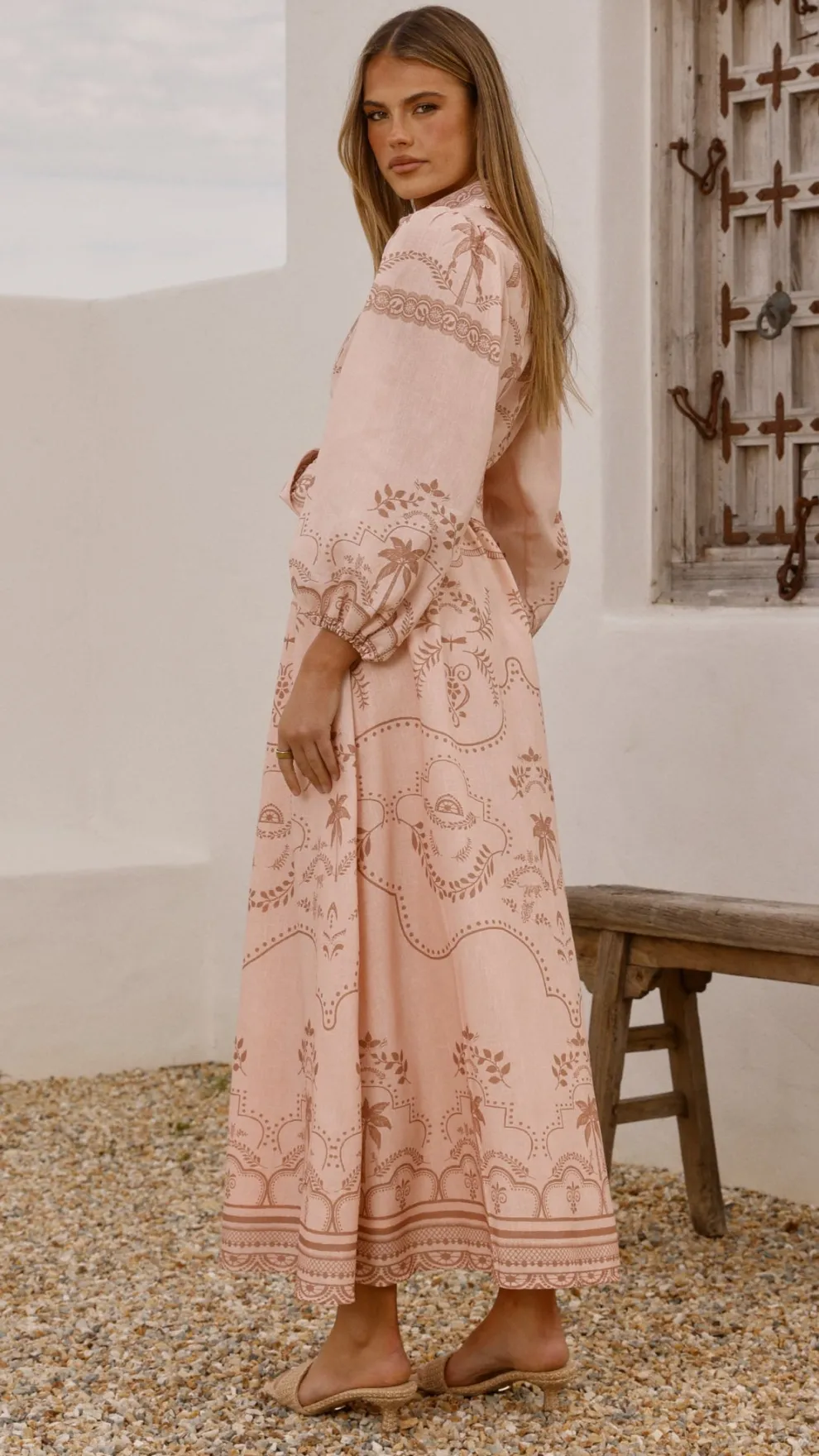 Xander Long Sleeve Maxi Dress - Blush