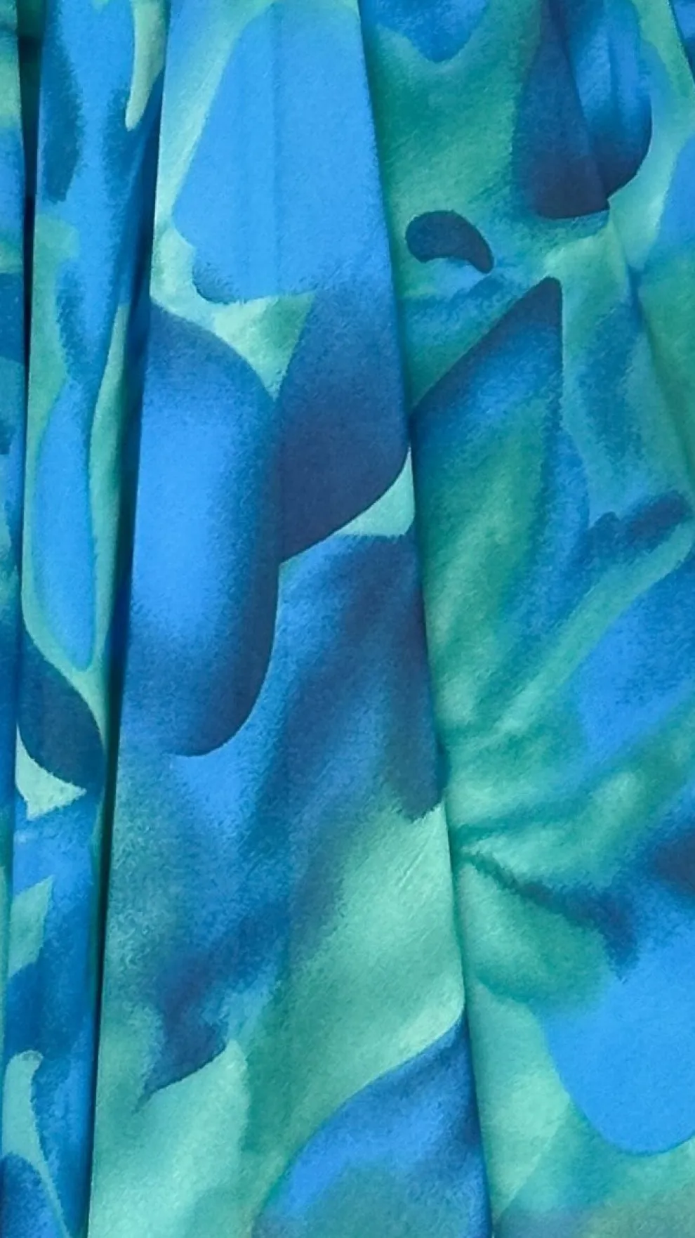 Xarissa Mini Dress - Blue / Green Print