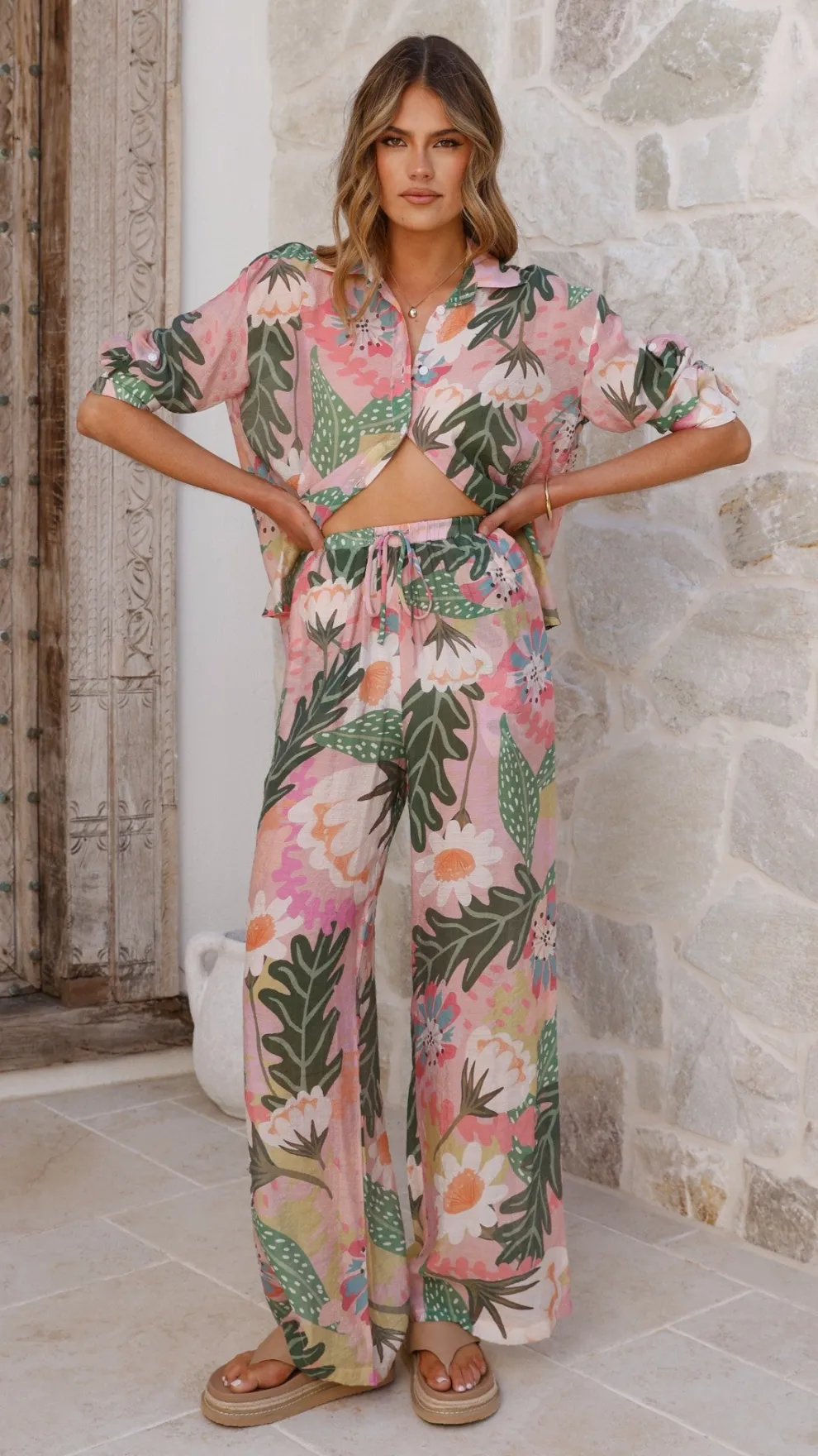 Xiana Pants - Tropical Print