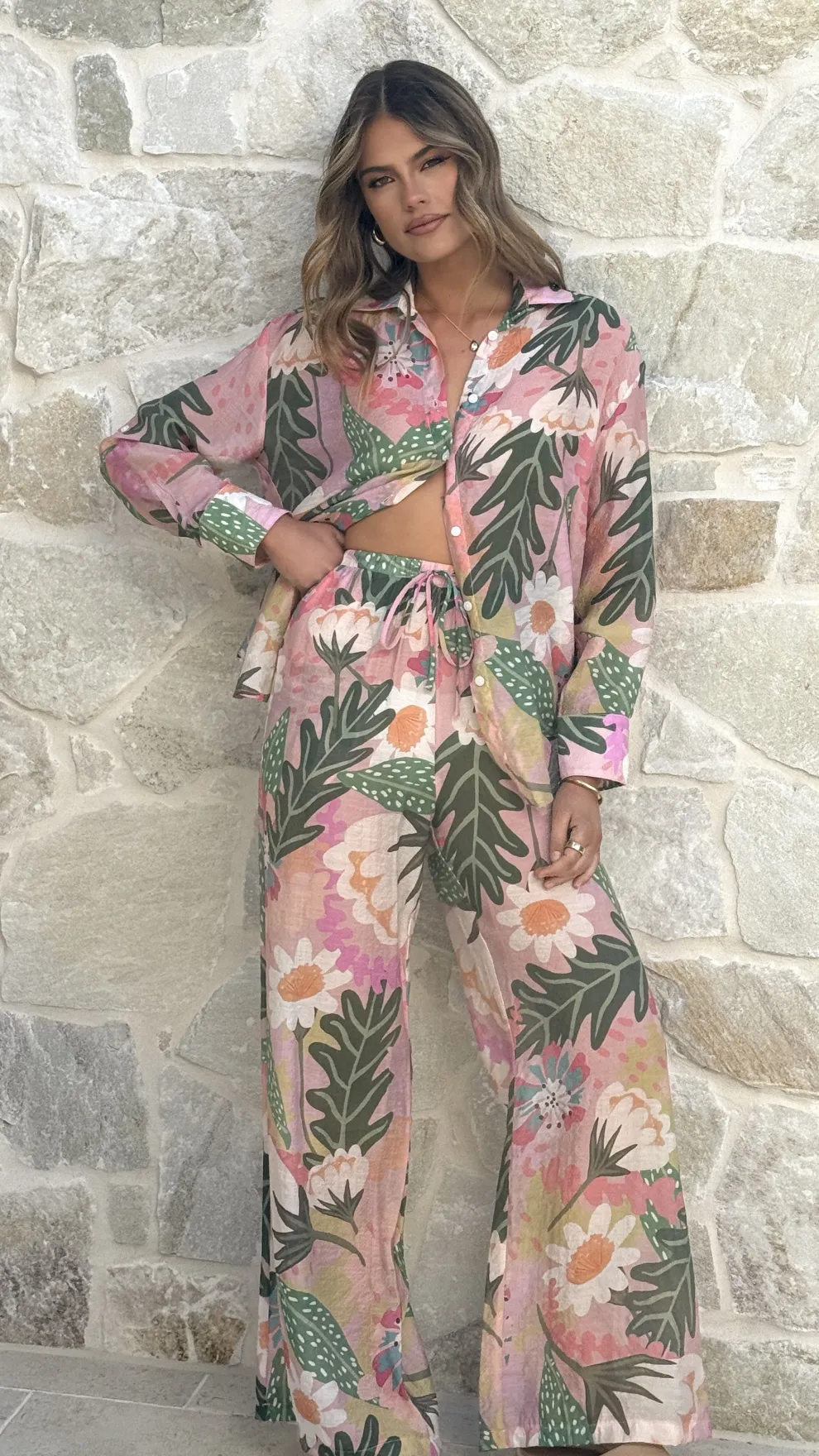 Xiana Pants - Tropical Print