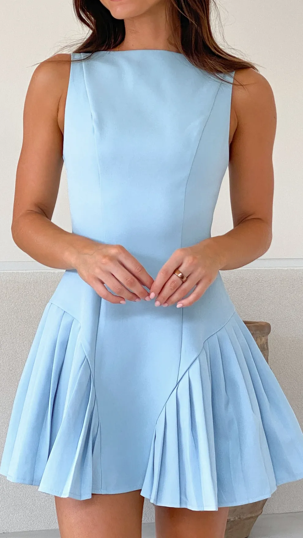 Yesim Mini Dress - Blue