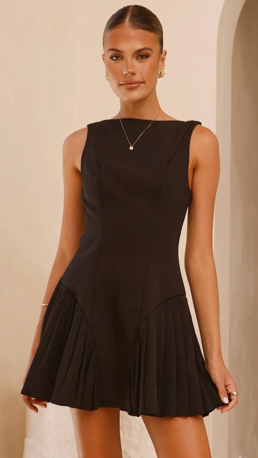 Yesim Mini Dress - Black