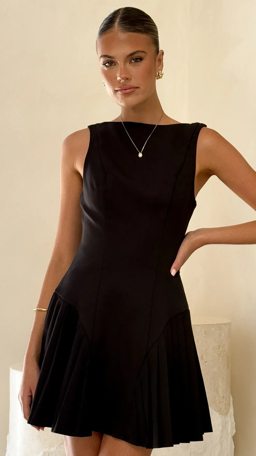 Yesim Mini Dress - Black