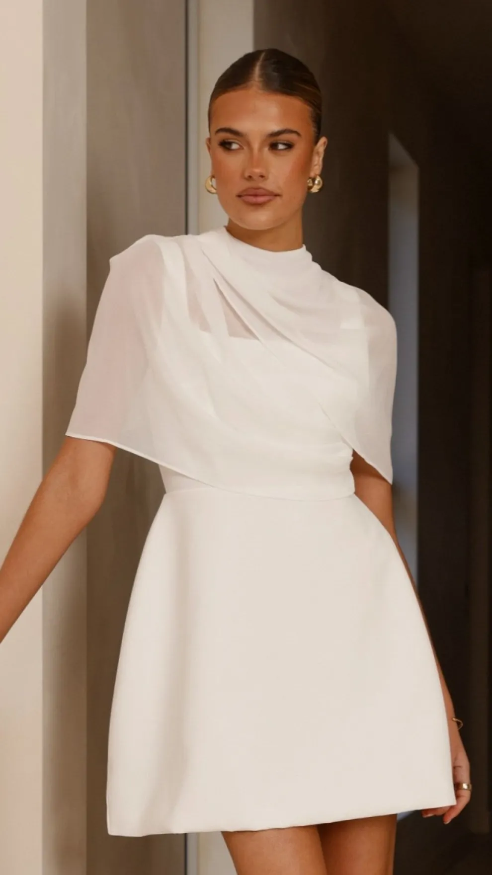 Zahni Mini Dress - White