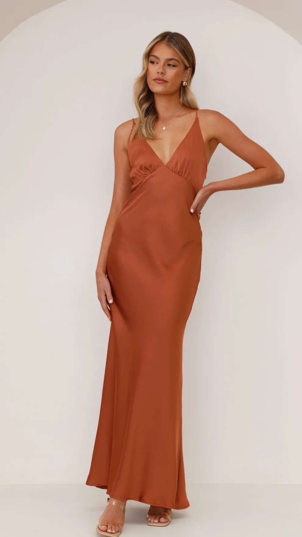 Ziah Maxi Dress - Copper
