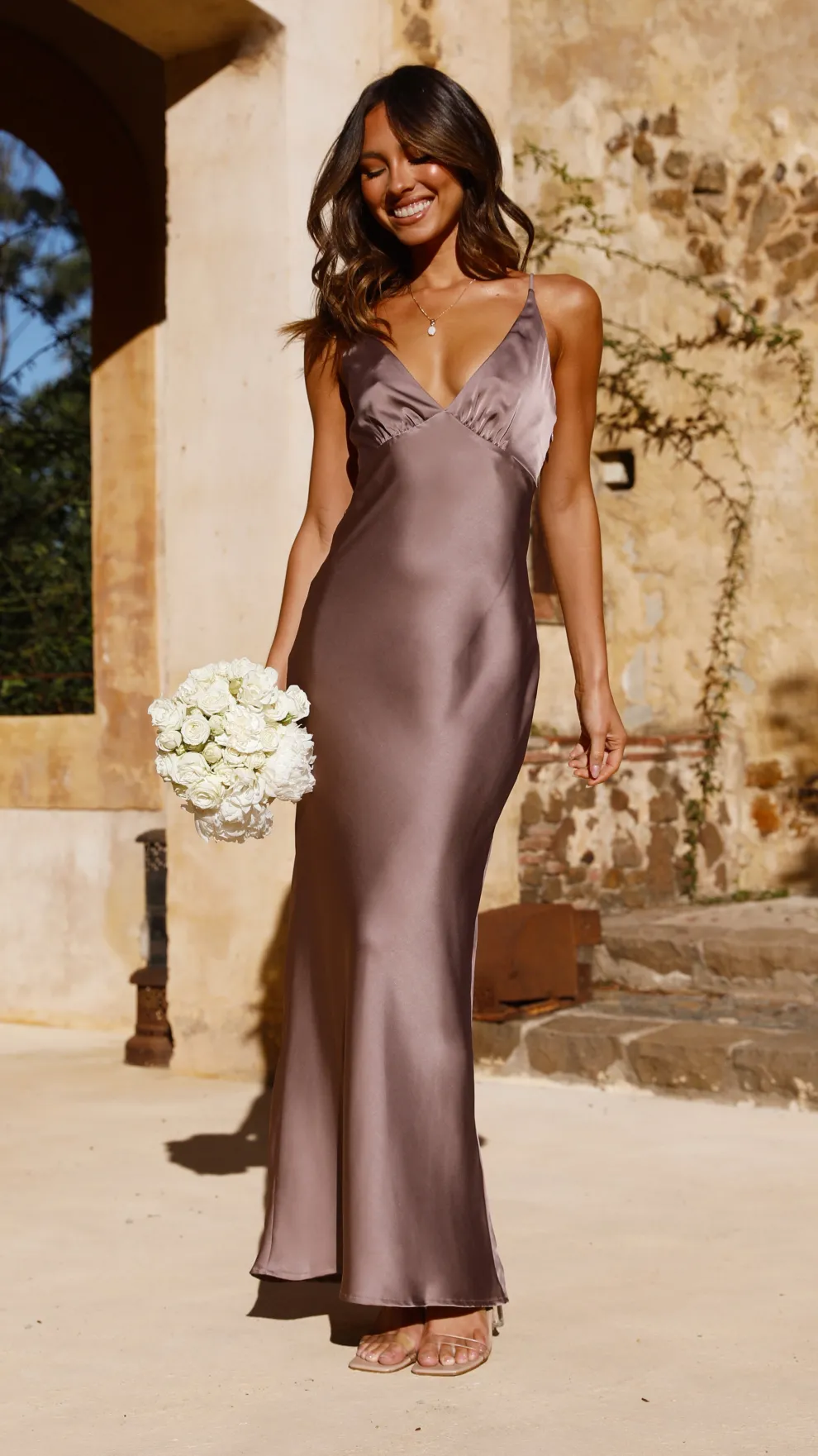 Ziah Maxi Dress - Mushroom